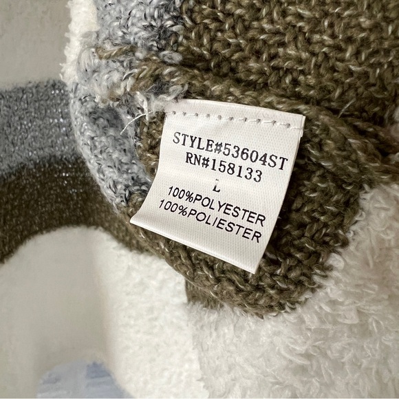 Pink Clover Millicent Striped Open-Front Cardigan - Picture 9 of 9